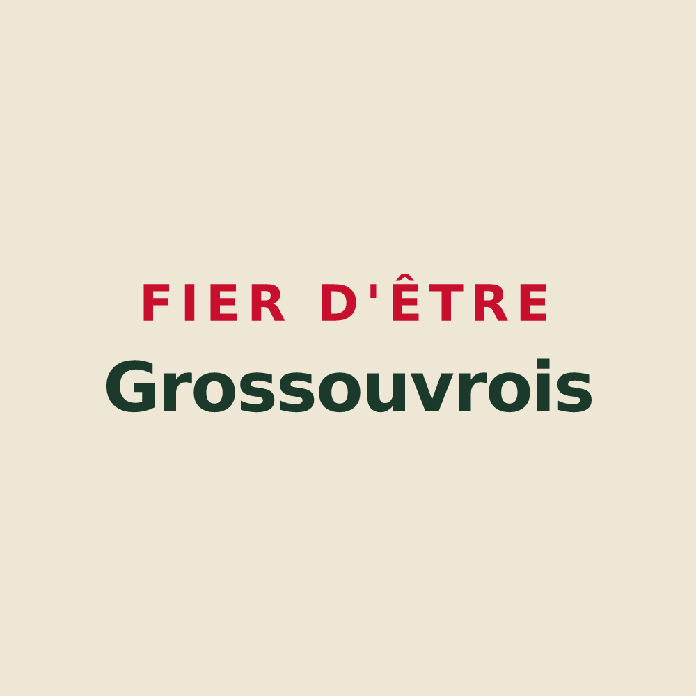 Tote bag « Fier d'être Grossouvrois » — design pour Grossouvre