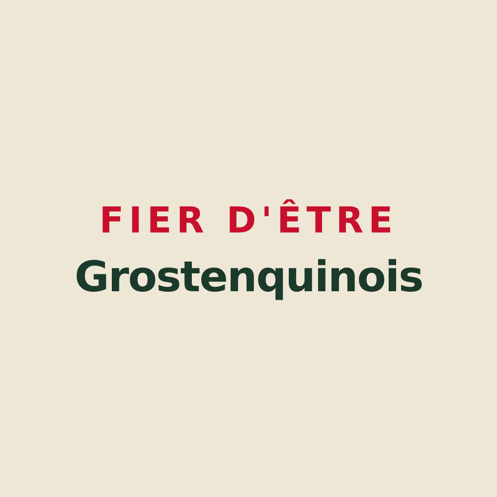 Tote bag « Fier d'être Grostenquinois » — design pour Grostenquin
