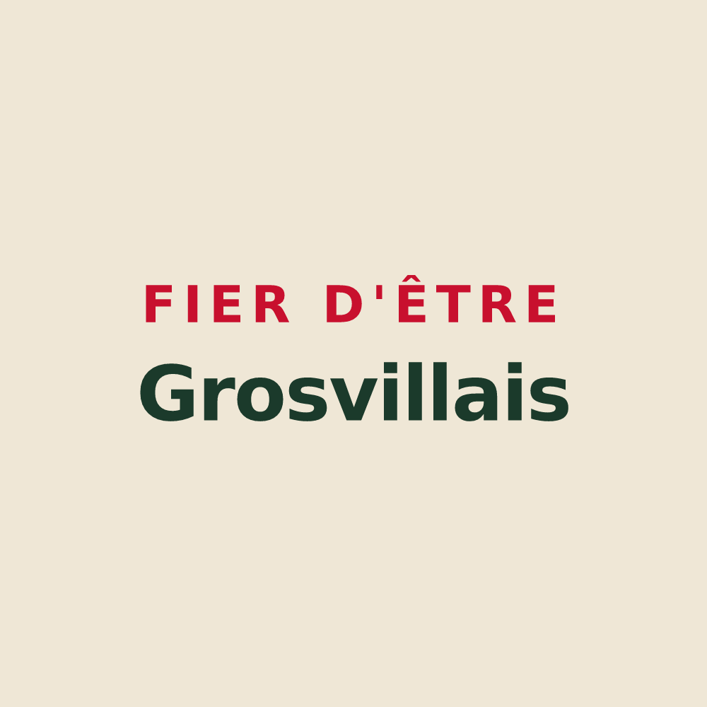Tote bag « Fier d'être Grosvillais » — design pour Grosville