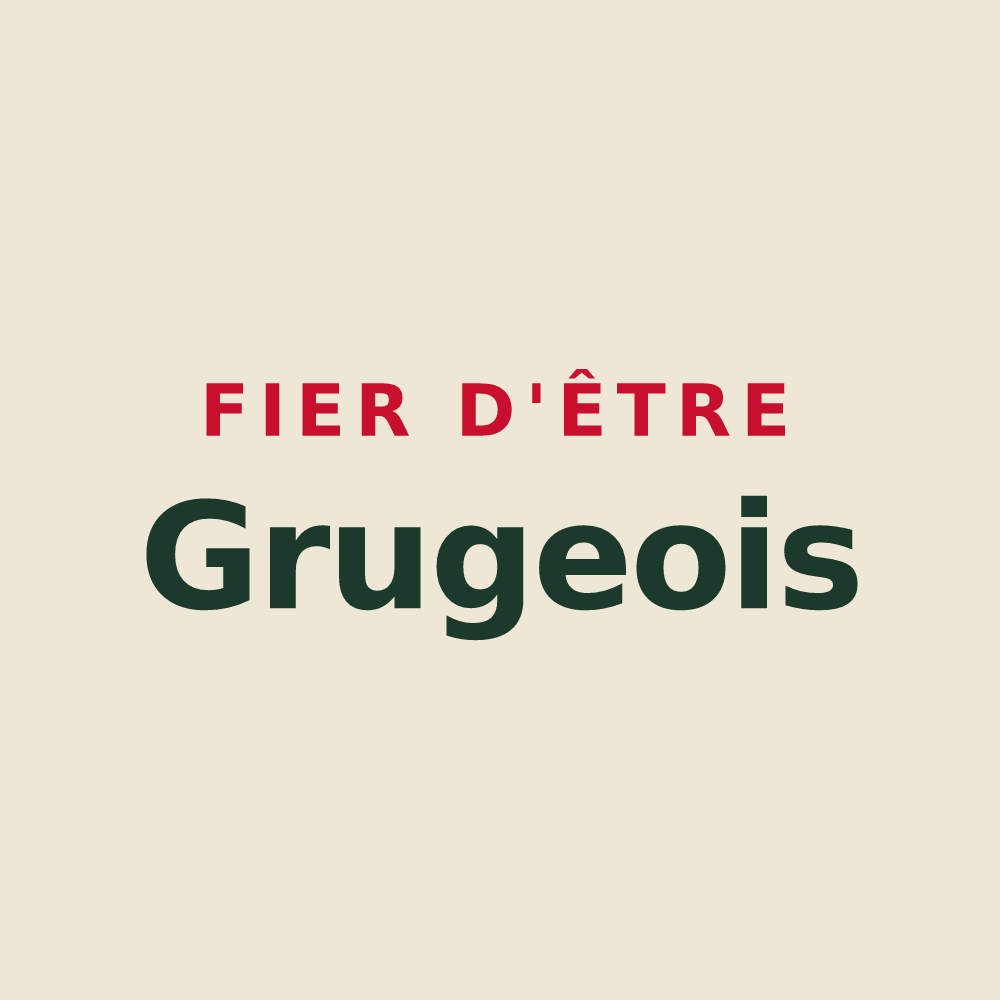 Tote bag « Fier d'être Grugeois » — design pour Grugies