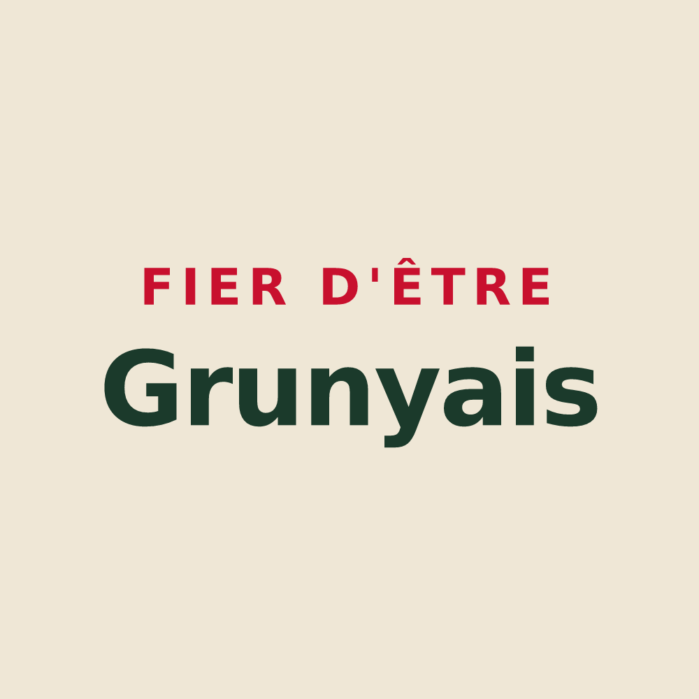 Tote bag « Fier d'être Grunyais » — design pour Grugny