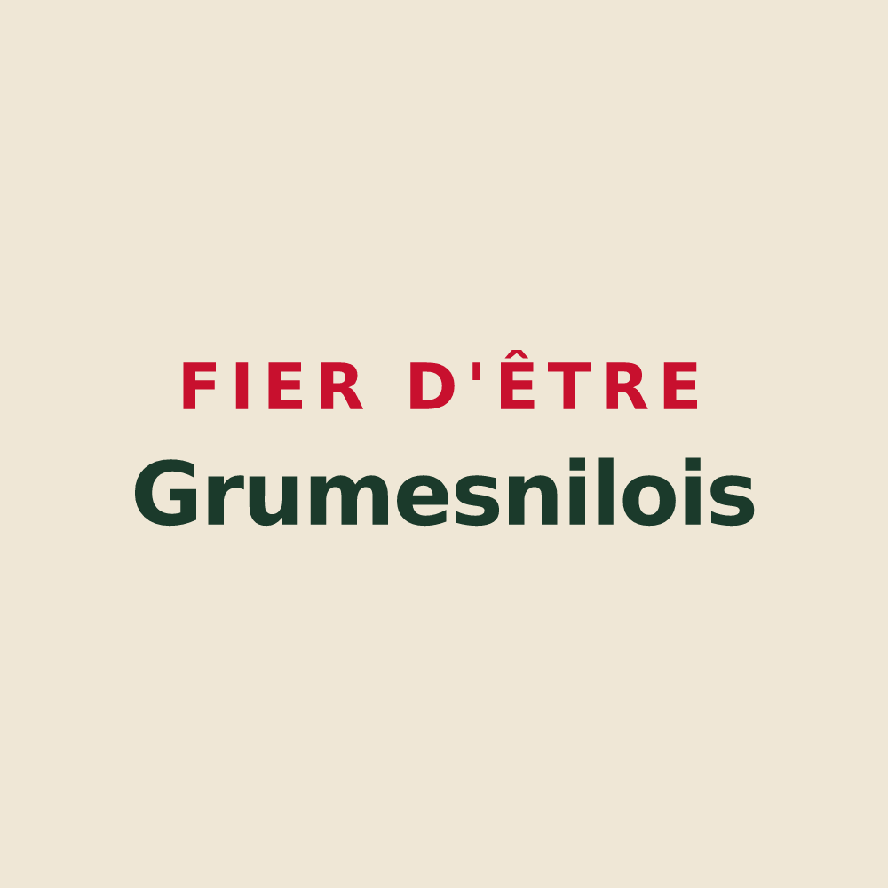 Tote bag « Fier d'être Grumesnilois » — design pour Grumesnil