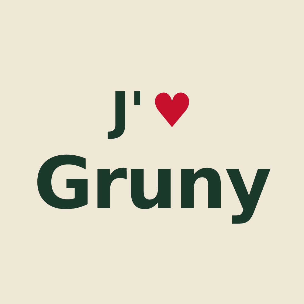 Tote bag personnalisé Gruny — design J'aime Gruny