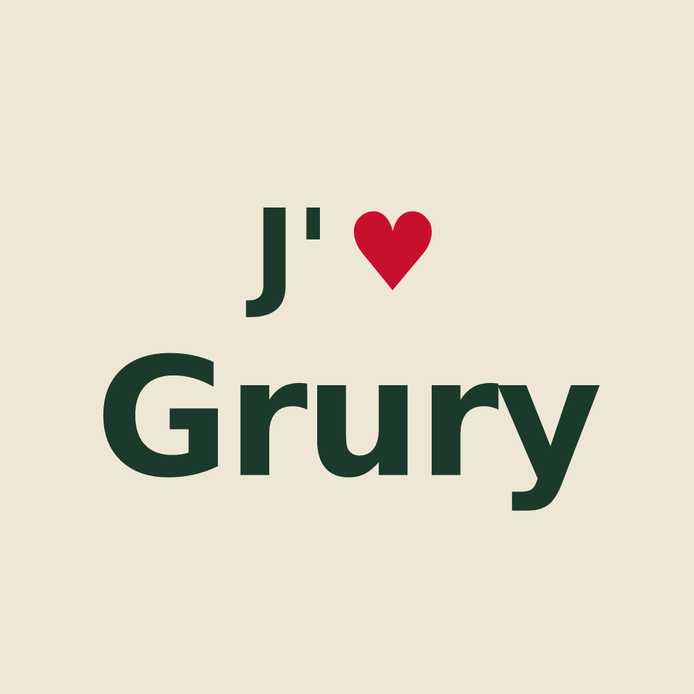 Tote bag personnalisé Grury — design « J'aime Grury » imprimé sur le tote bag