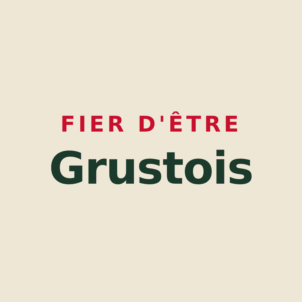 Tote bag « Fier d'être Grustois » — design pour Grust