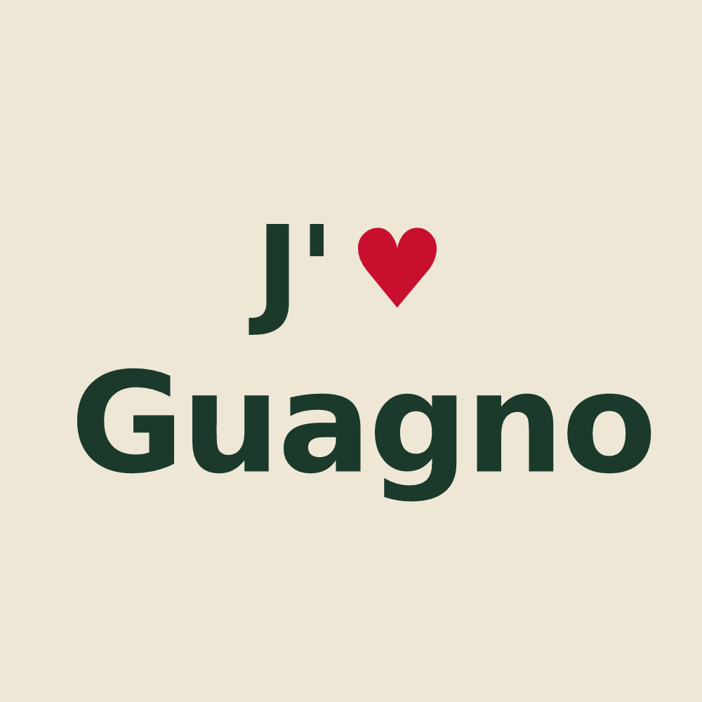 Tote bag personnalisé Guagno — design J'aime Guagno