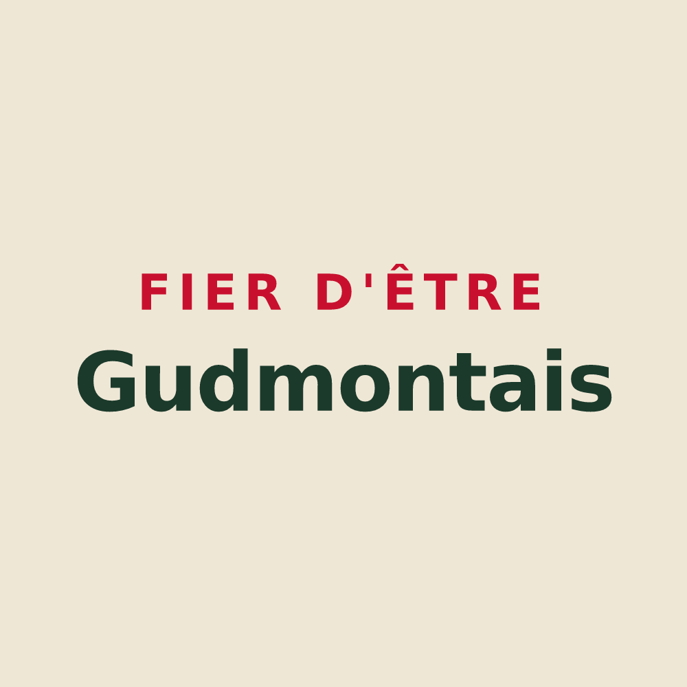 Tote bag « Fier d'être Gudmontais » — design pour Gudmont-Villiers
