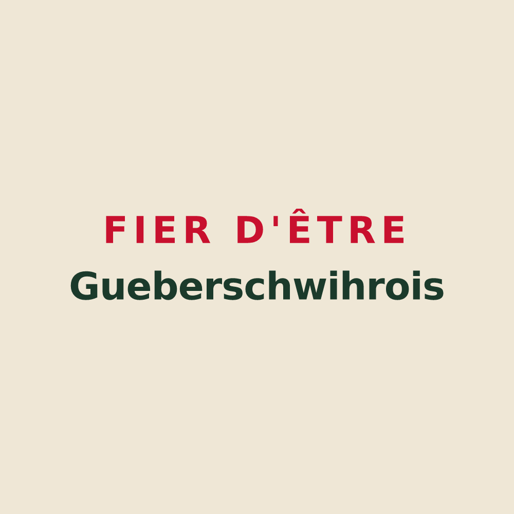 Tote bag « Fier d'être Gueberschwihrois » — design pour Gueberschwihr
