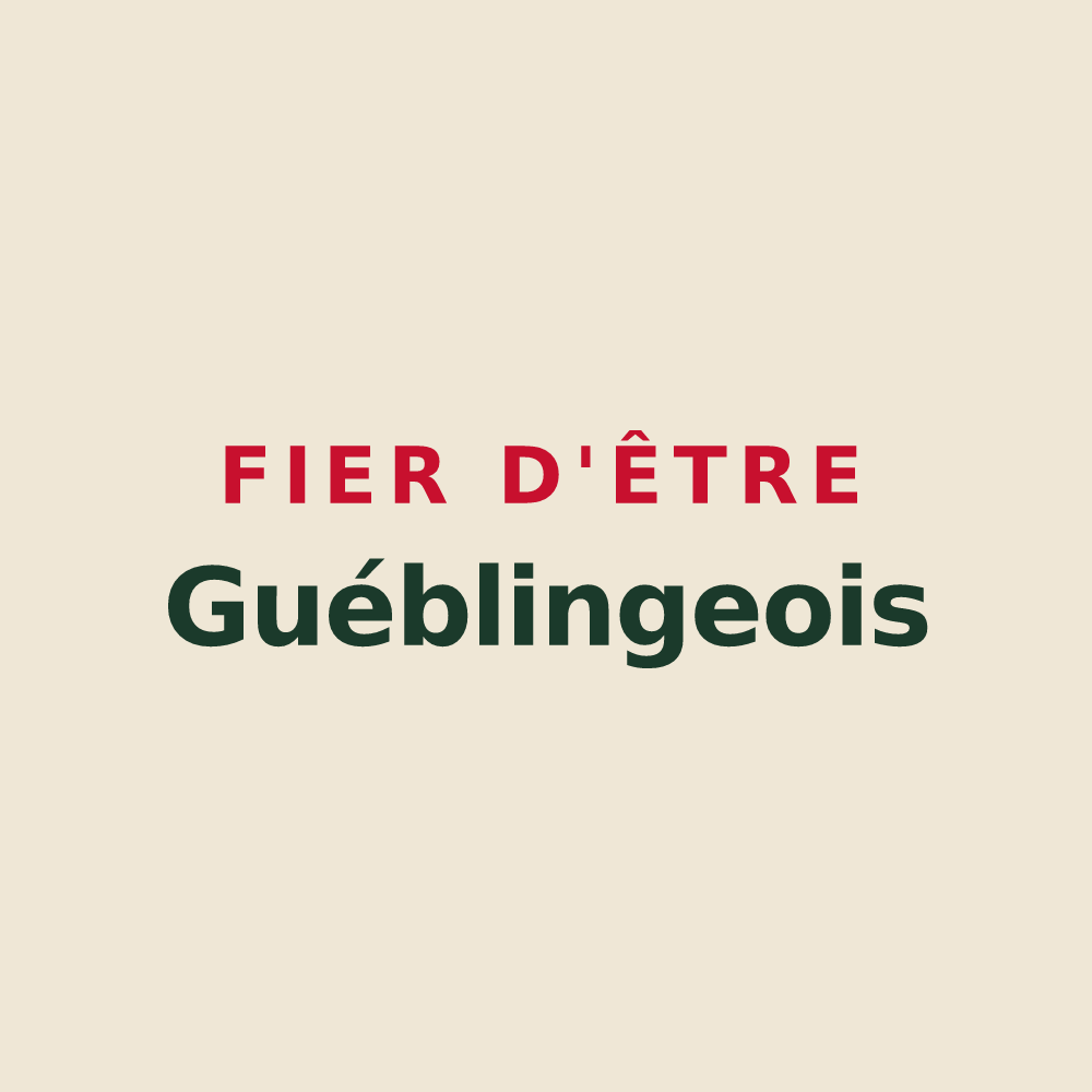 Tote bag « Fier d'être Guéblingeois » — design pour Guébling