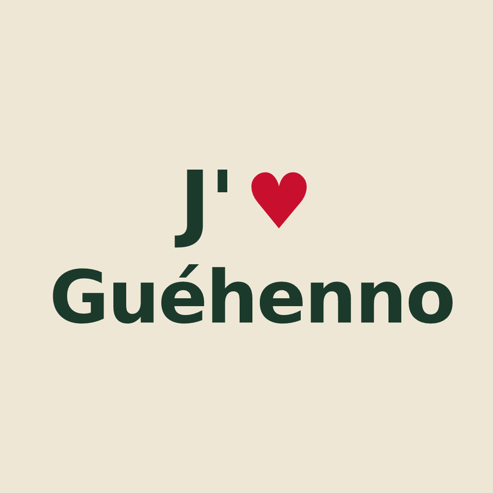 Tote bag personnalisé Guéhenno — design J'aime Guéhenno