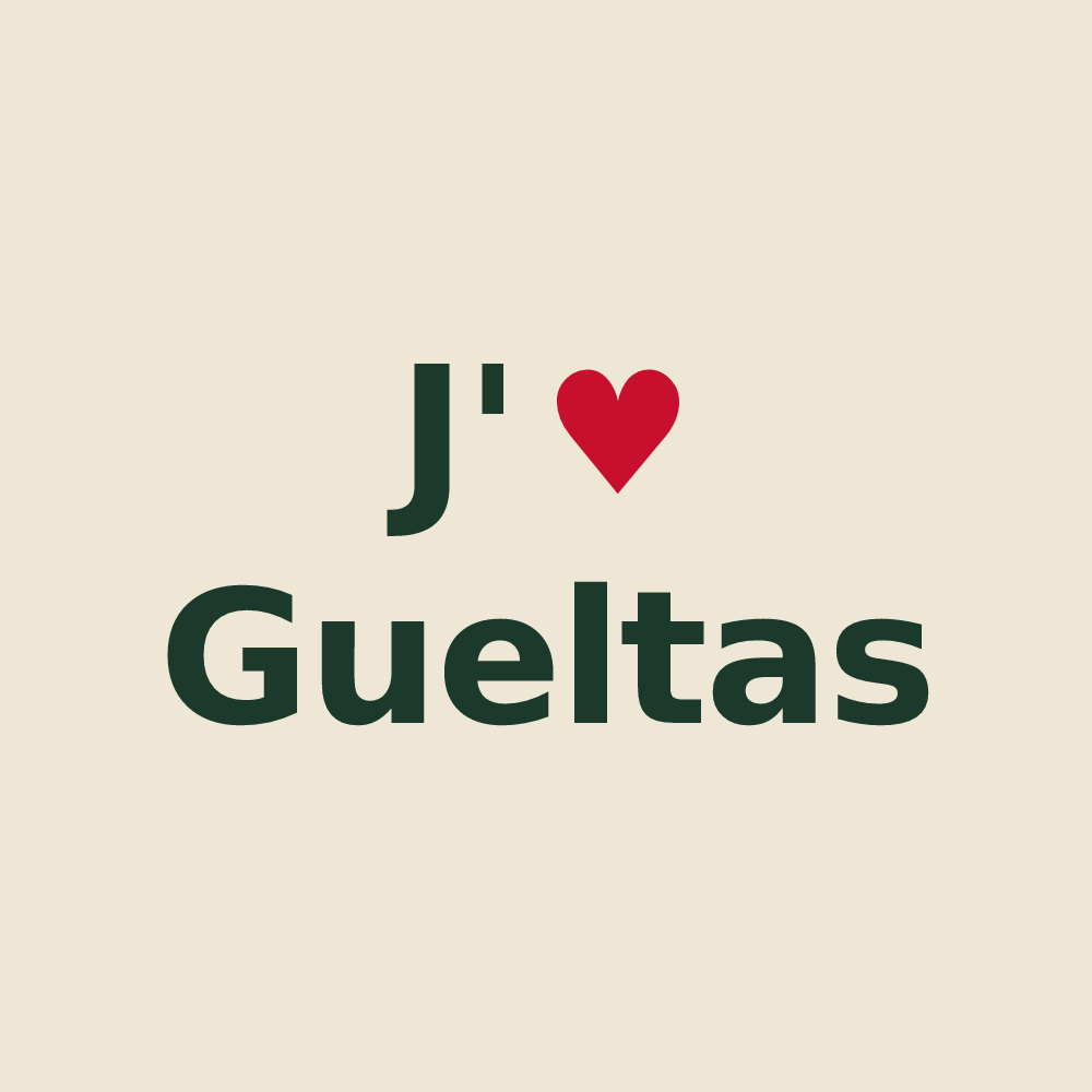 Tote bag personnalisé Gueltas — design J'aime Gueltas