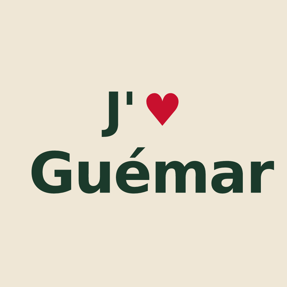 Tote bag personnalisé Guémar — design J'aime Guémar