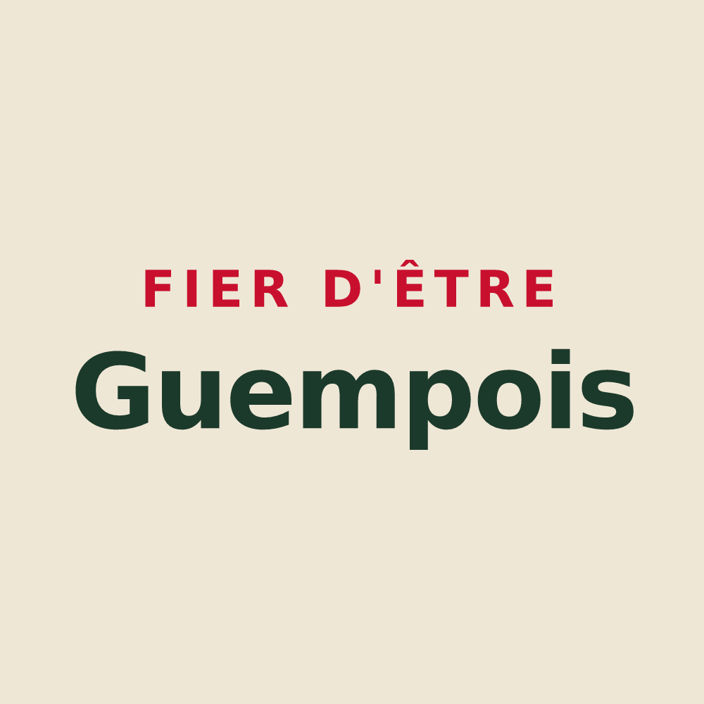 Tote bag « Fier d'être Guempois » — design pour Guemps