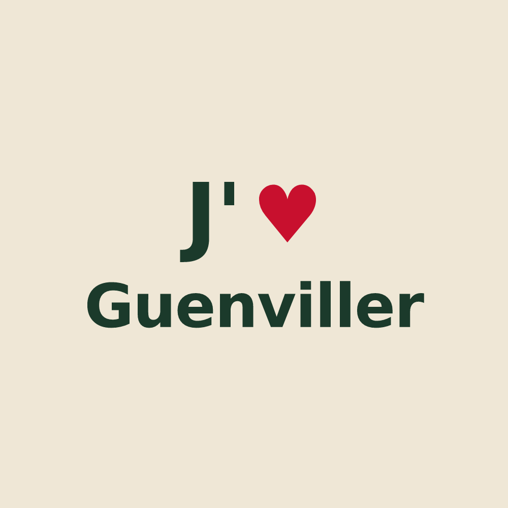 Tote bag personnalisé Guenviller — design J'aime Guenviller