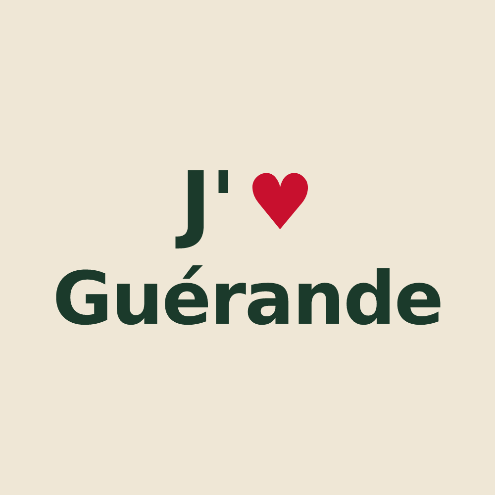 Tote bag personnalisé Guérande — design J'aime Guérande