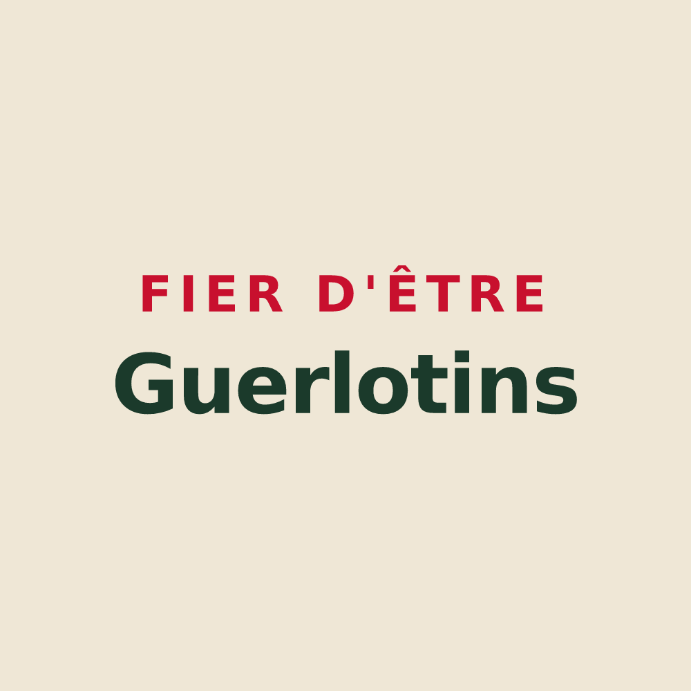 Tote bag « Fier d'être Guerlotins » — design pour Guerbigny
