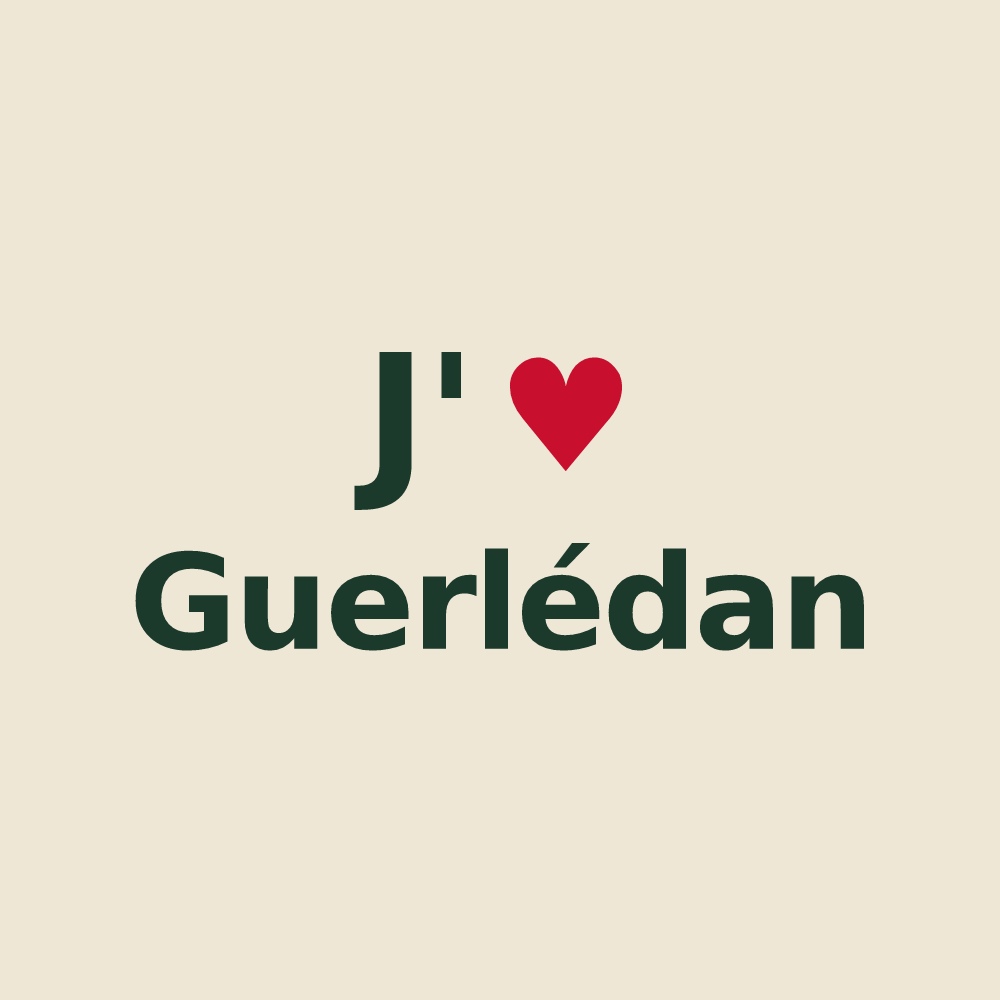 Tote bag personnalisé Guerlédan — design J'aime Guerlédan