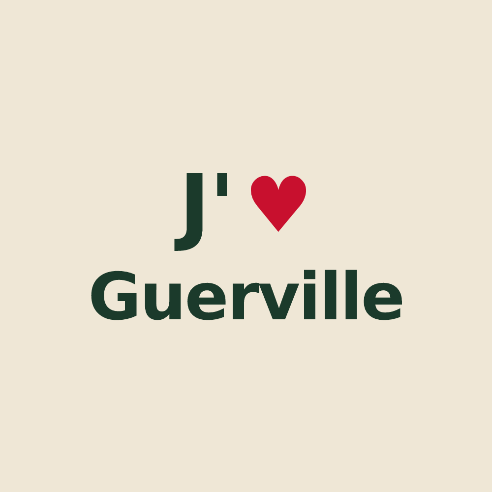 Tote bag personnalisé Guerville — design J'aime Guerville