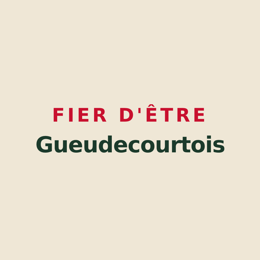 Tote bag « Fier d'être Gueudecourtois » — design pour Gueudecourt