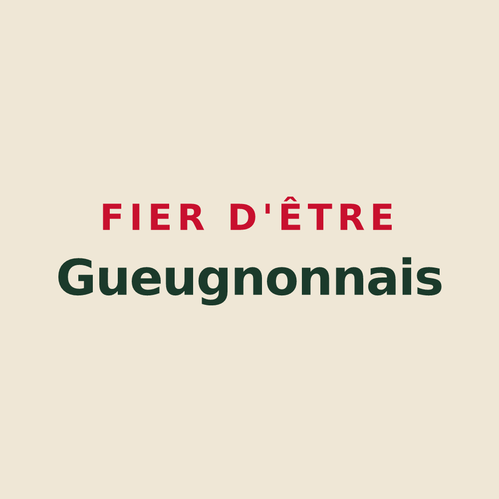 Tote bag « Fier d'être Gueugnonnais » — design pour Gueugnon