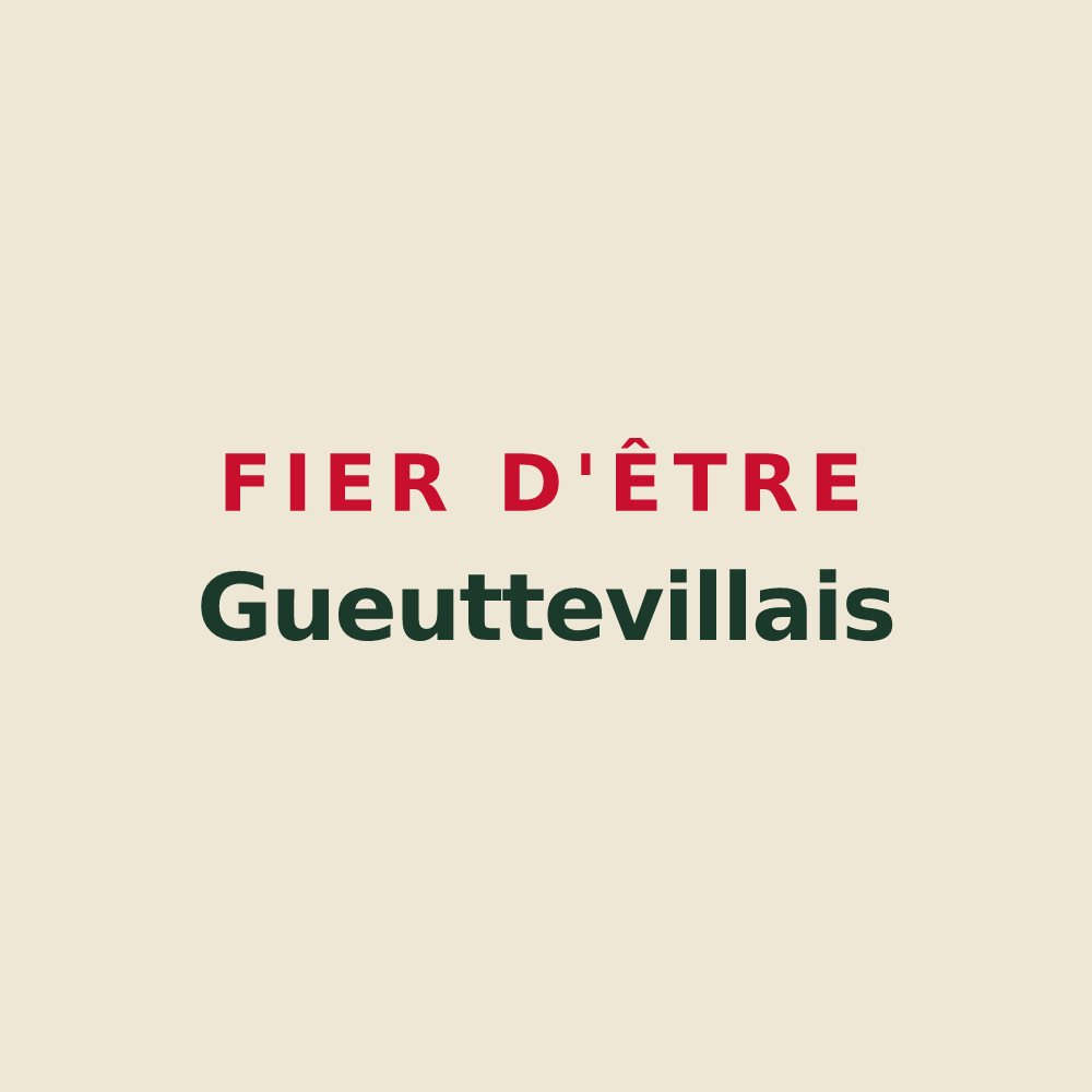 Tote bag « Fier d'être Gueuttevillais » — design pour Gueutteville