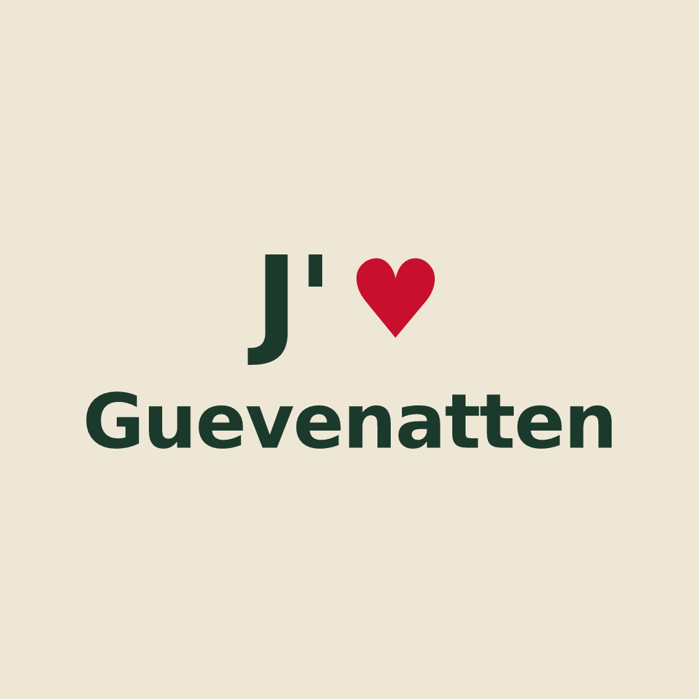 Tote bag personnalisé Guevenatten — design J'aime Guevenatten