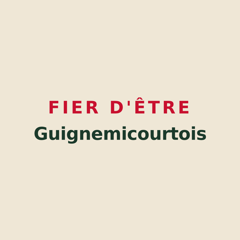 Tote bag « Fier d'être Guignemicourtois » — design pour Guignemicourt