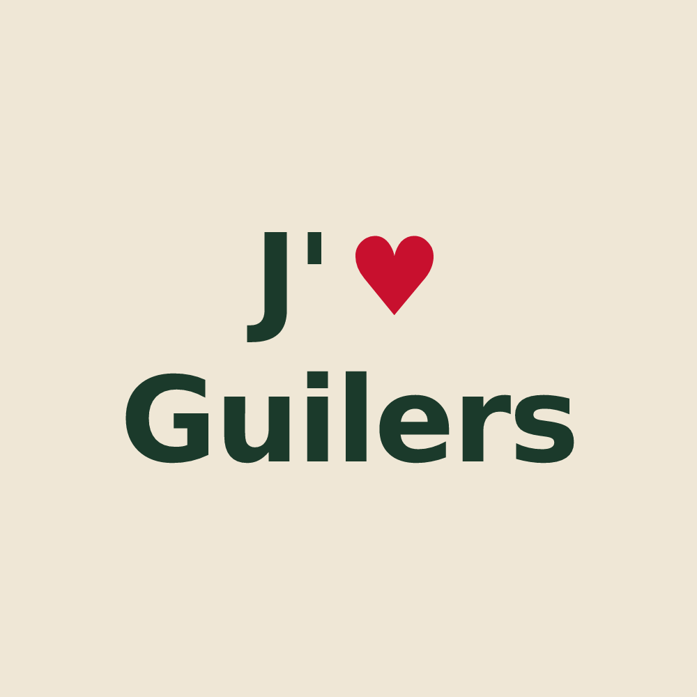 Tote bag personnalisé Guilers — design J'aime Guilers