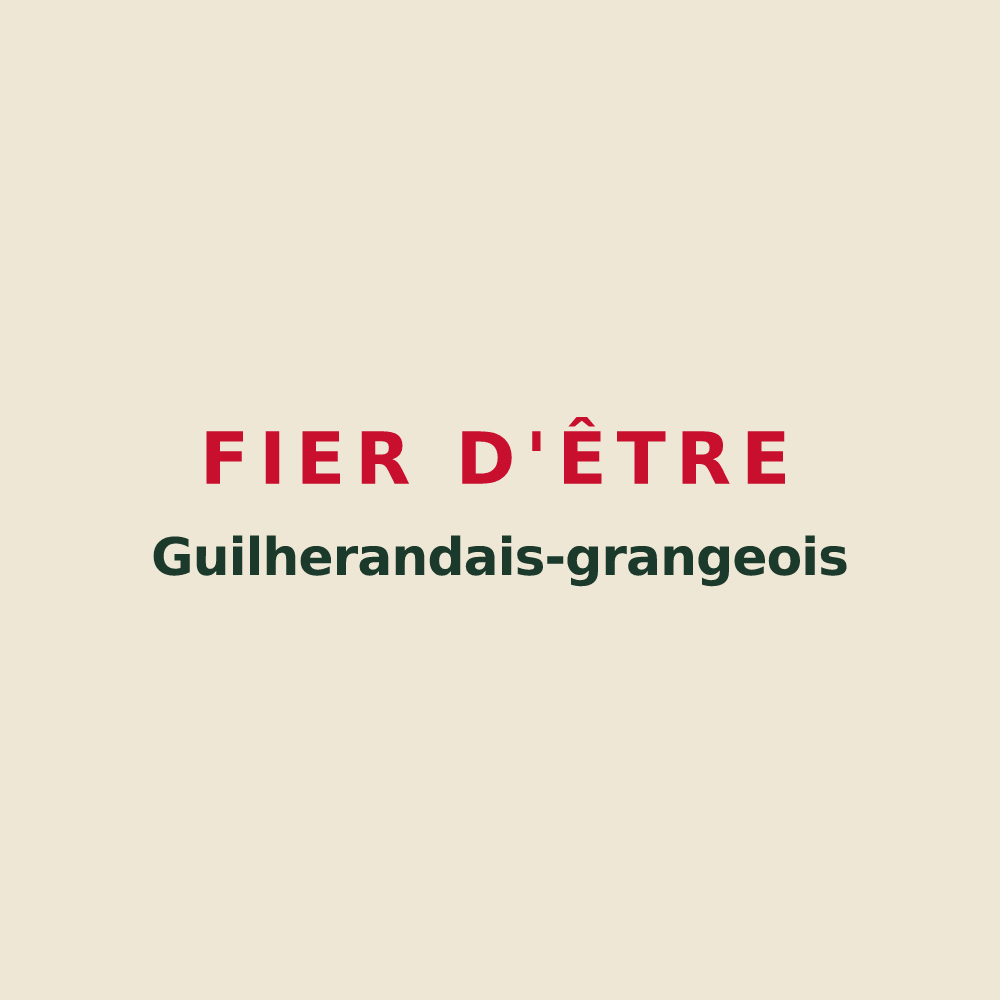 Tote bag « Fier d'être Guilherandais-grangeois » — design pour Guilherand-Granges