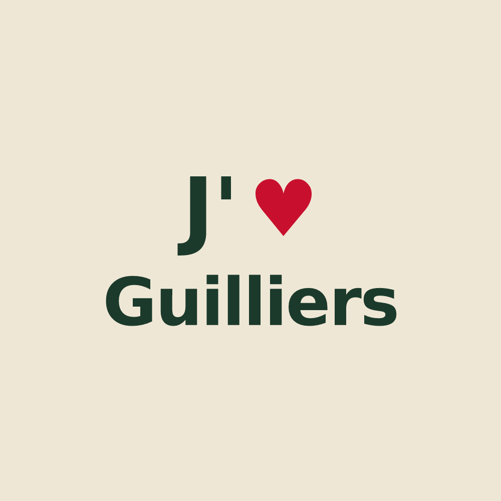 Tote bag personnalisé Guilliers — design J'aime Guilliers