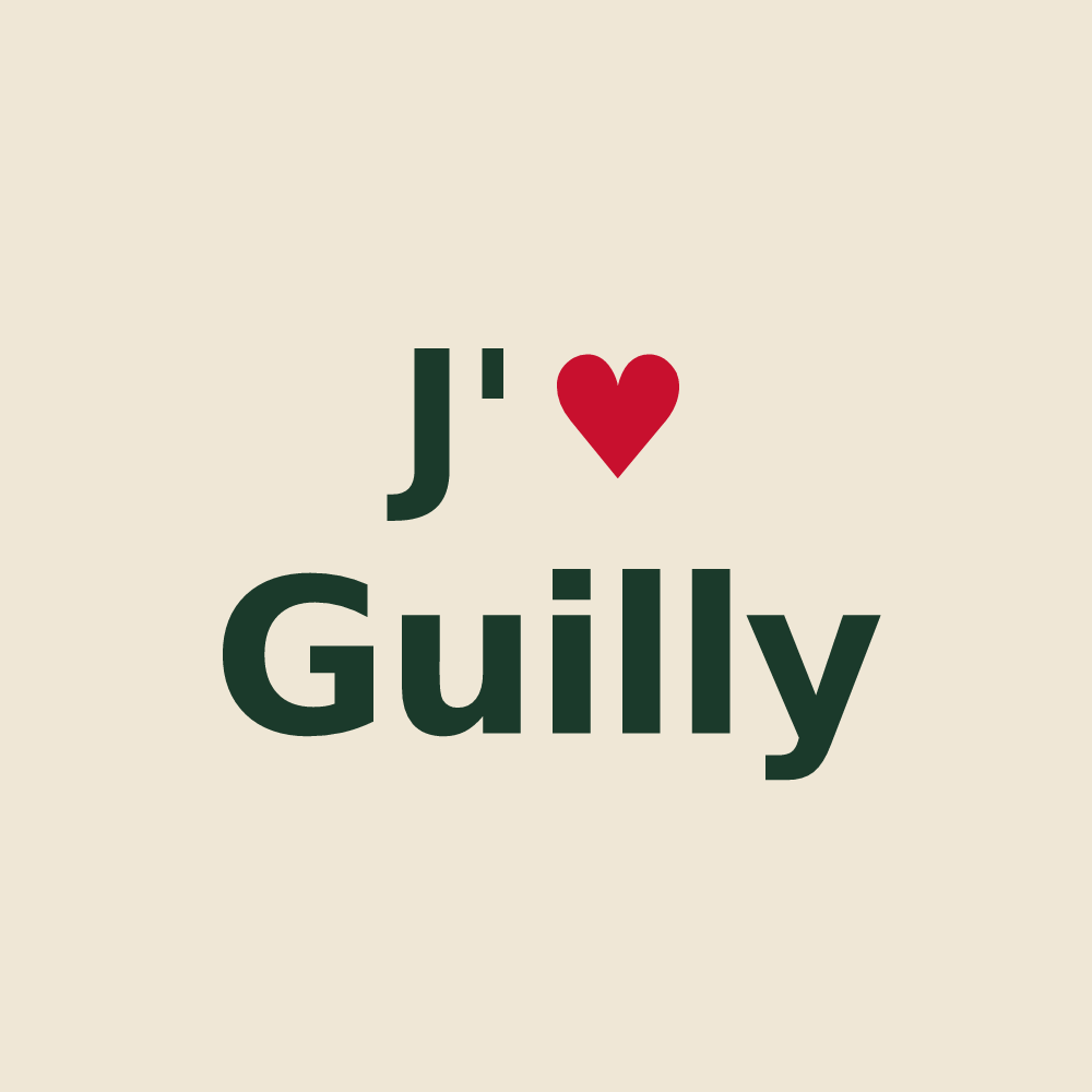 Tote bag personnalisé Guilly — design J'aime Guilly