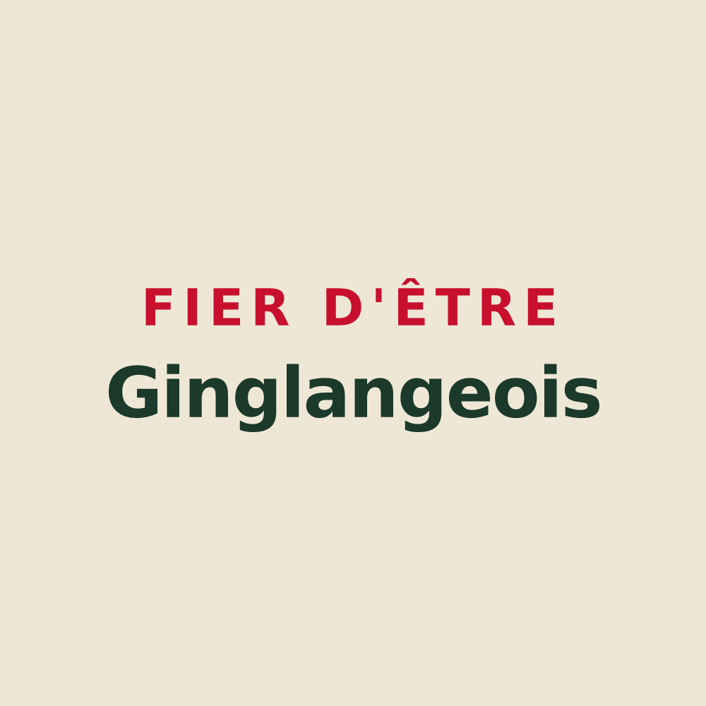 Tote bag « Fier d'être Ginglangeois » — design pour Guinglange