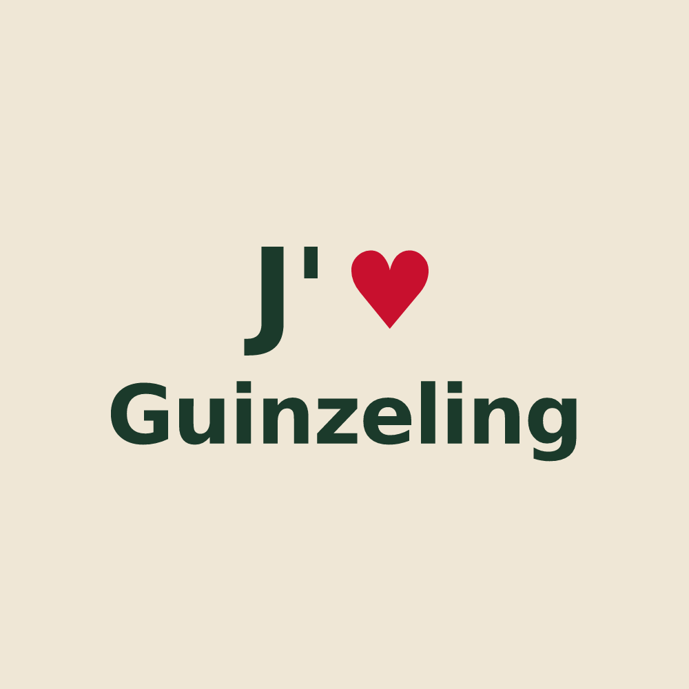 Tote bag personnalisé Guinzeling — design J'aime Guinzeling