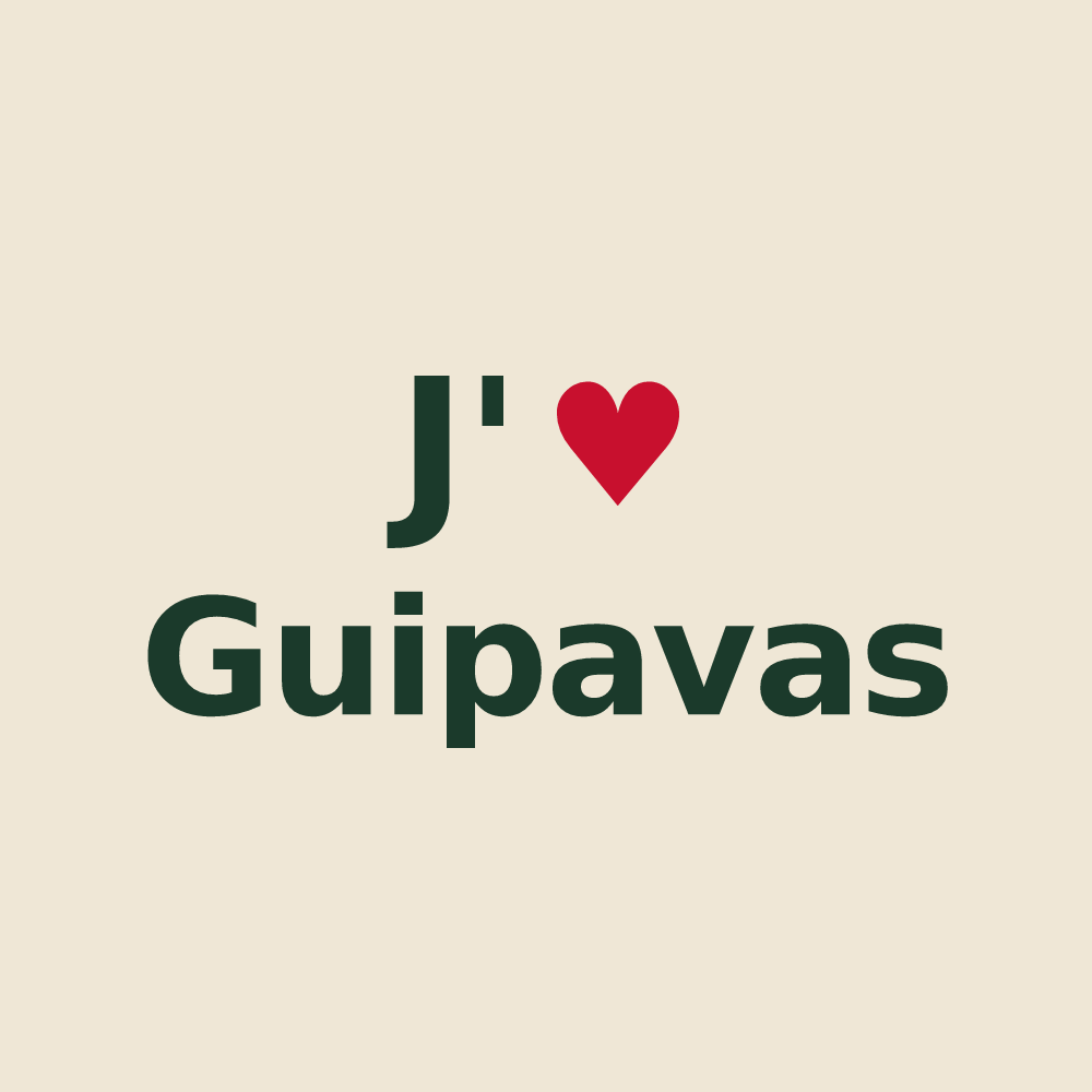 Tote bag personnalisé Guipavas — design J'aime Guipavas