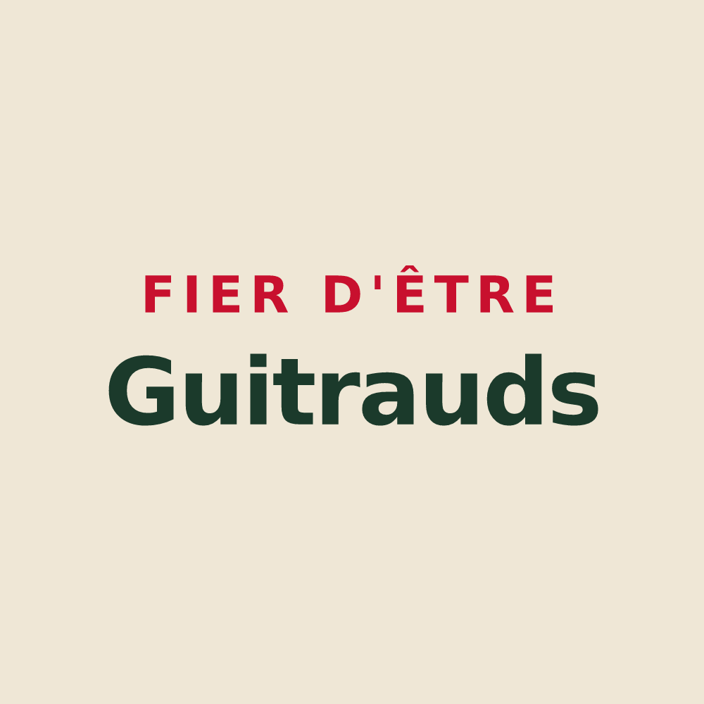 Tote bag « Fier d'être Guitrauds » — design pour Guîtres