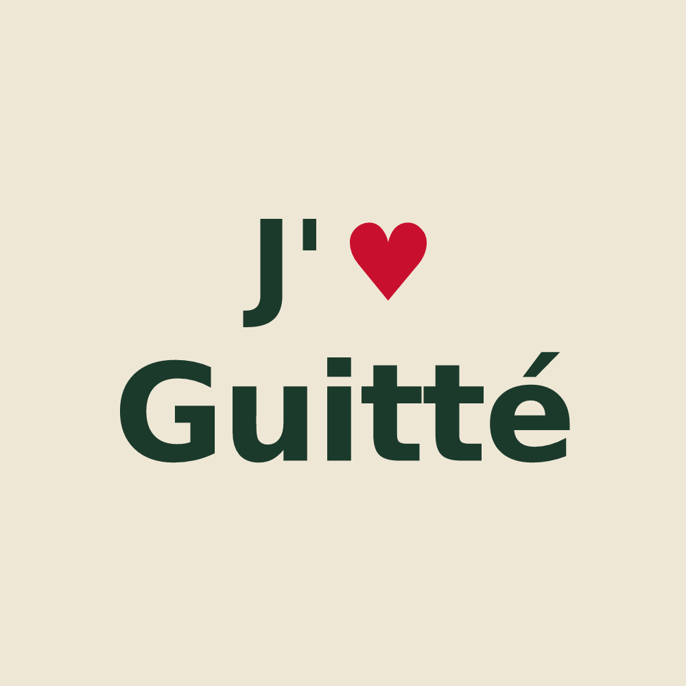 Tote bag personnalisé Guitté — design J'aime Guitté