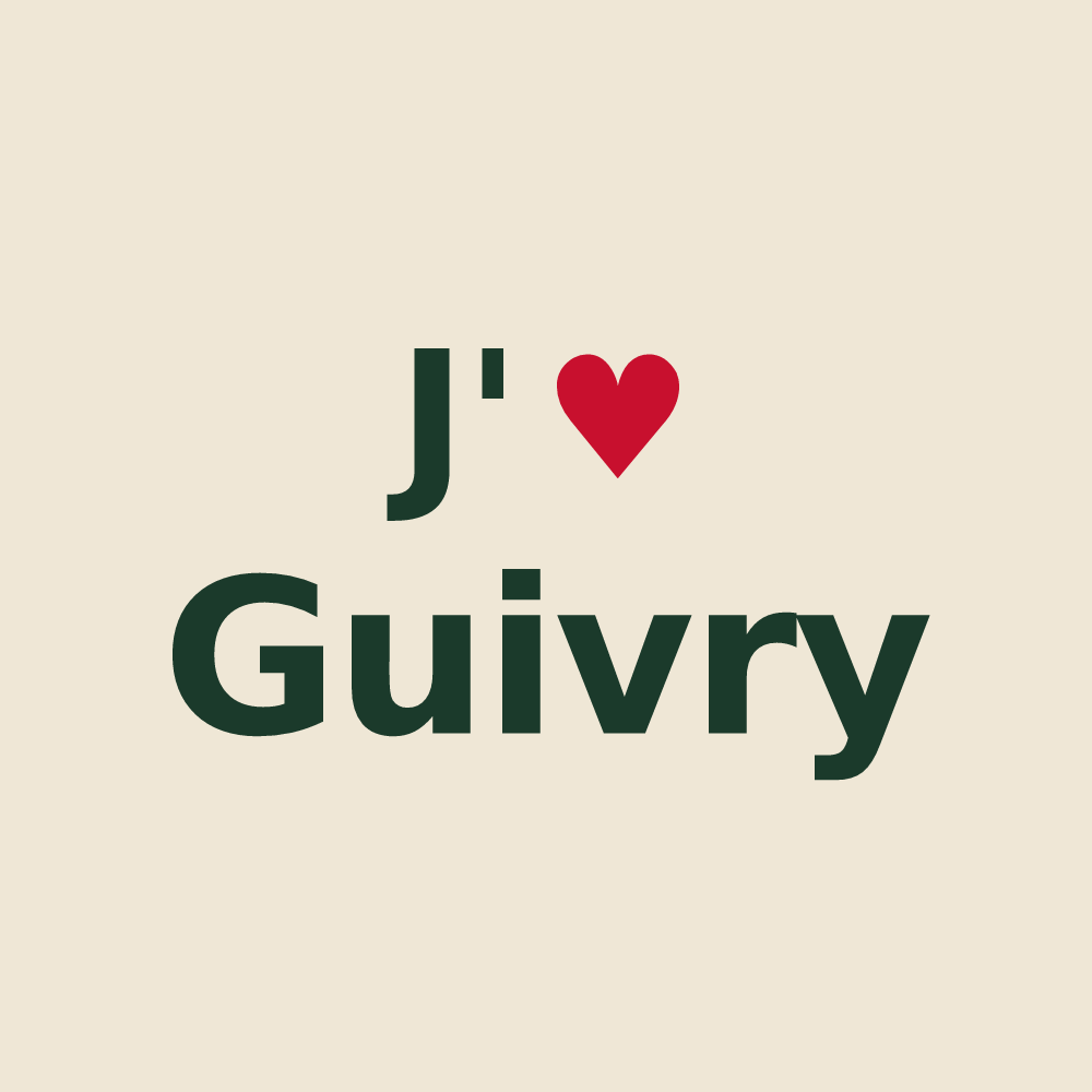 Tote bag personnalisé Guivry — design J'aime Guivry