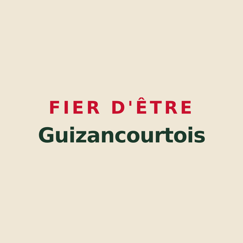 Tote bag « Fier d'être Guizancourtois » — design pour Guizancourt
