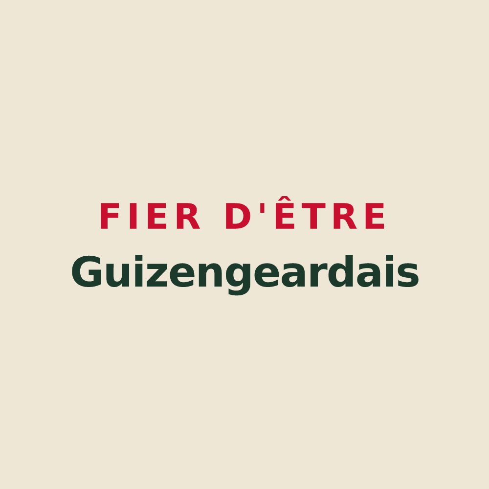 Tote bag « Fier d'être Guizengeardais » — design pour Guizengeard