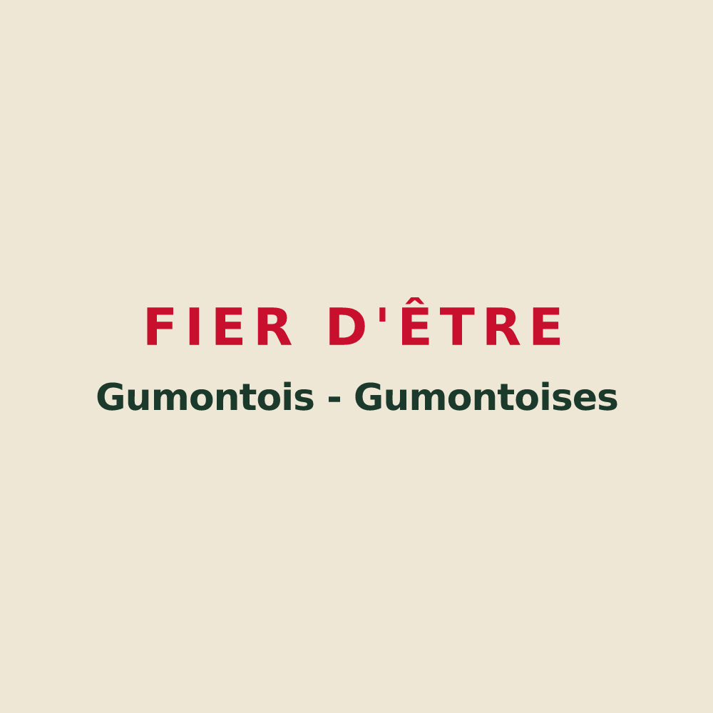 Tote bag « Fier d'être Gumontois - Gumontoises » — design pour Gumond
