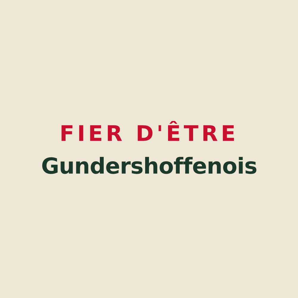 Tote bag « Fier d'être Gundershoffenois » — design pour Gundershoffen