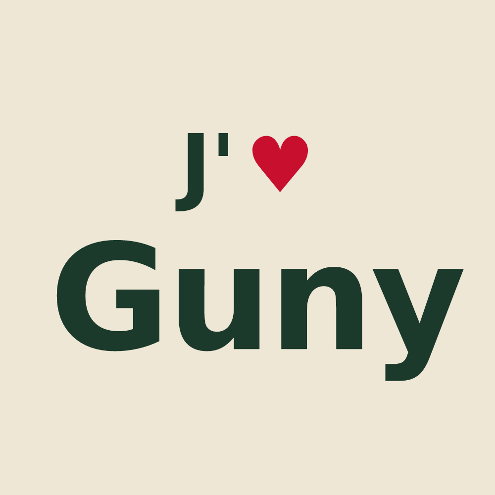 Tote bag personnalisé Guny — design J'aime Guny