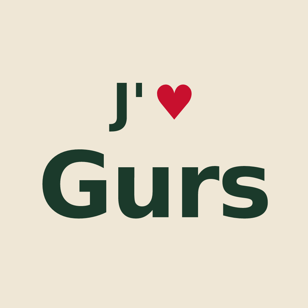 Tote bag personnalisé Gurs — design J'aime Gurs