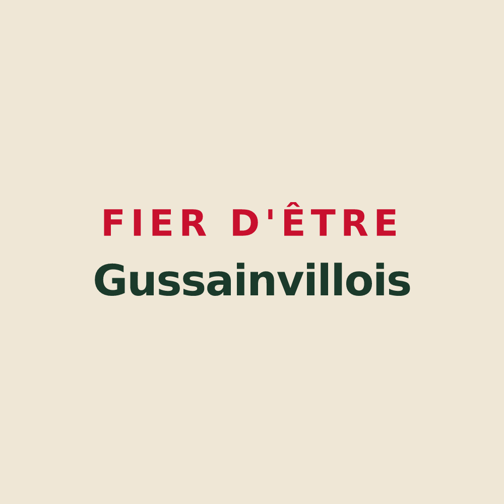Tote bag « Fier d'être Gussainvillois » — design pour Gussainville