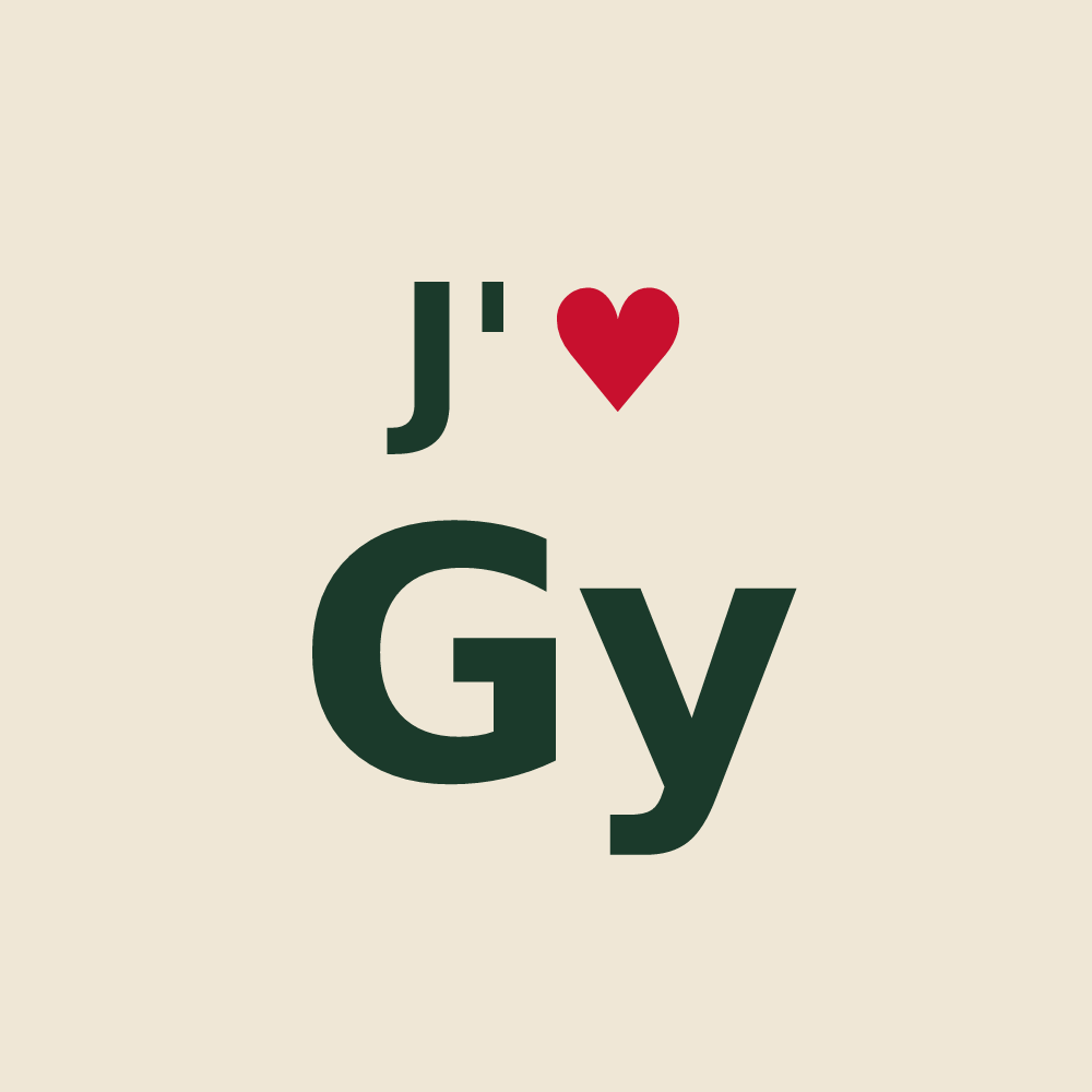 Tote bag personnalisé Gy — design J'aime Gy