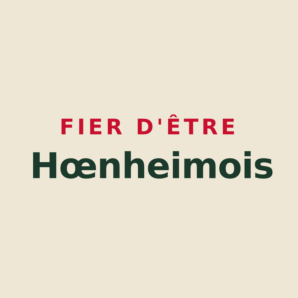 Tote bag « Fier d'être Hœnheimois » — design pour Hœnheim