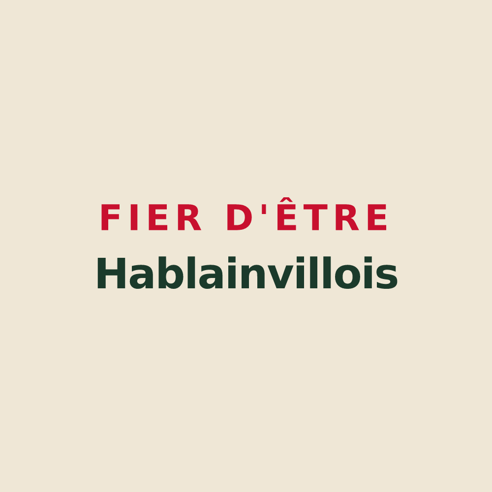 Tote bag « Fier d'être Hablainvillois » — design pour Hablainville