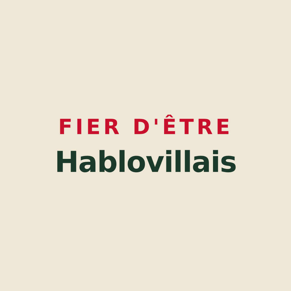 Tote bag « Fier d'être Hablovillais » — design pour Habloville