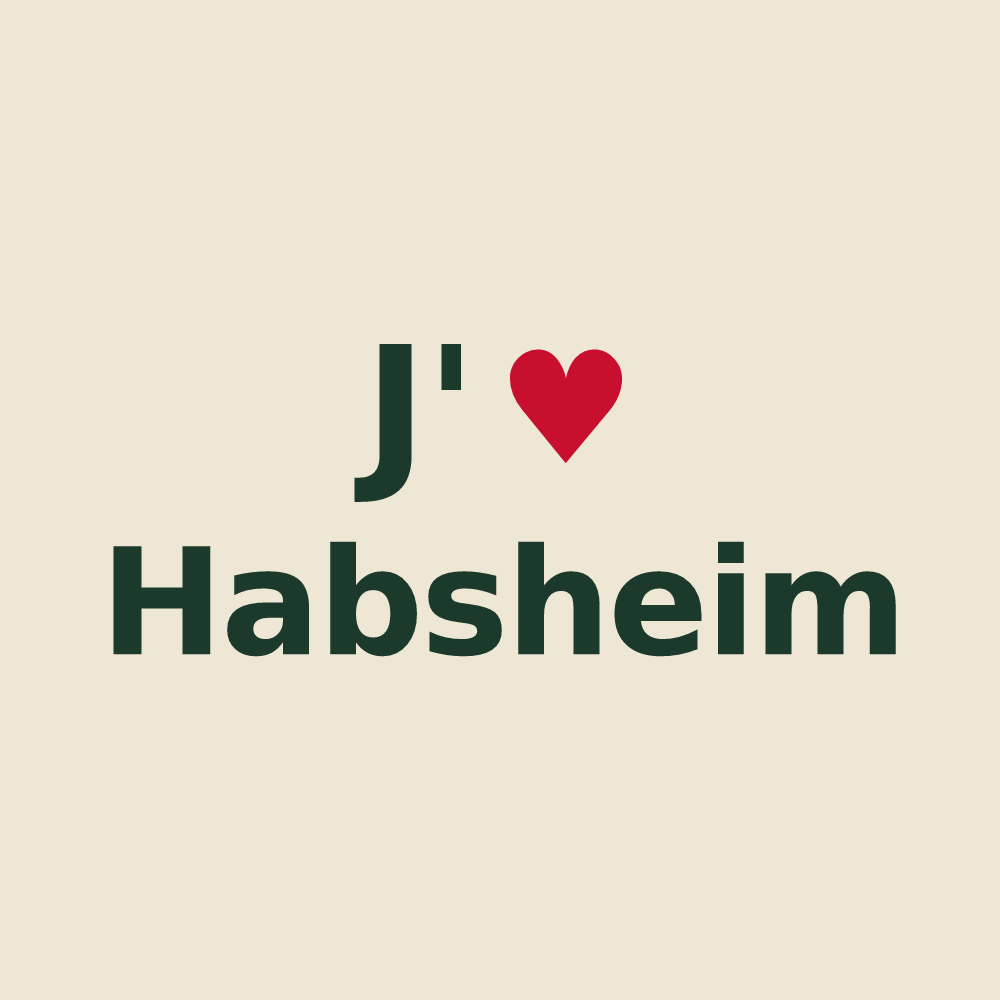 Tote bag personnalisé Habsheim — design J'aime Habsheim