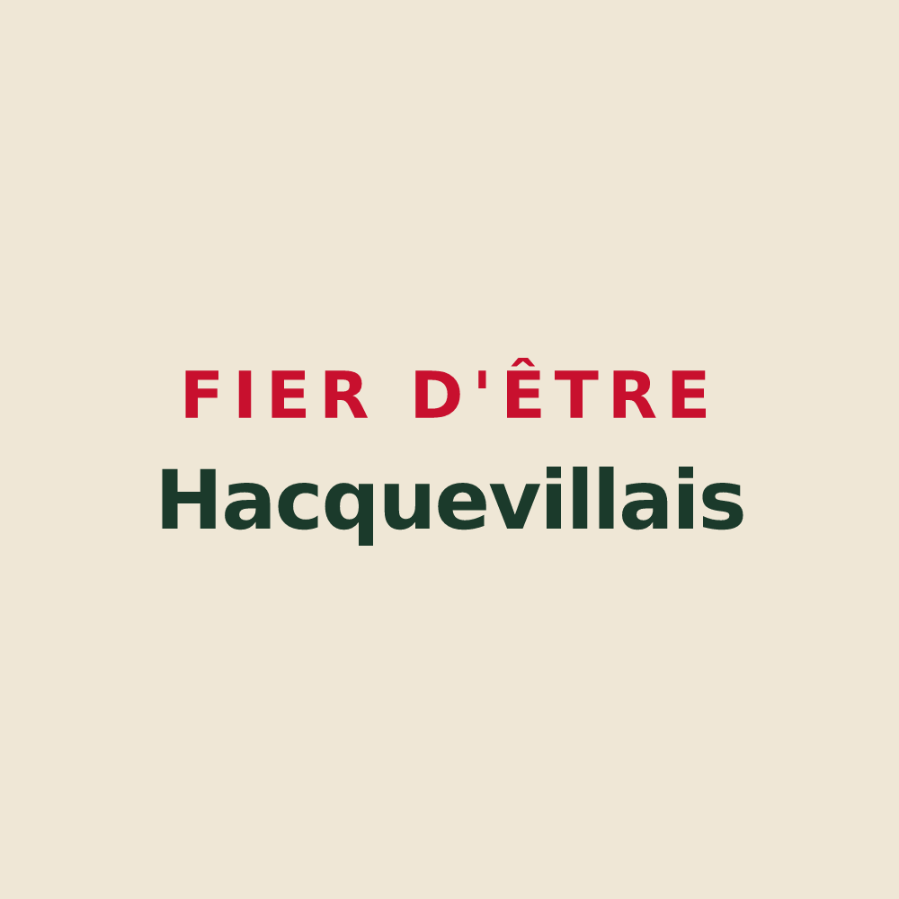 Tote bag « Fier d'être Hacquevillais » — design pour Hacqueville